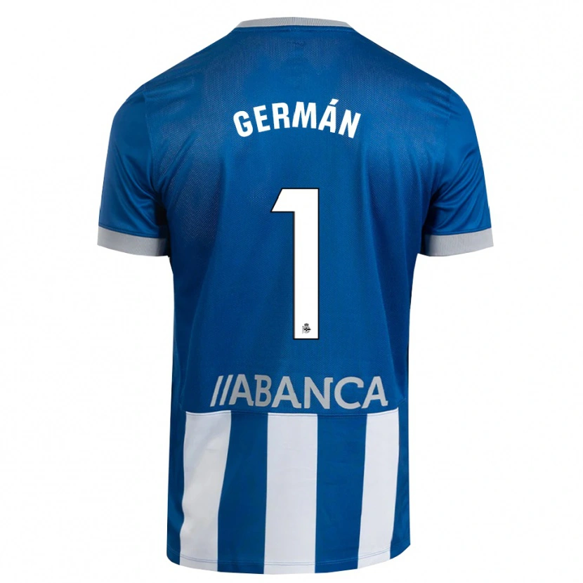 Danxen Heren Germán Parreño #1 Blauw Grijs Wit Thuisshirt Thuistenue 2026/27 T-Shirt België