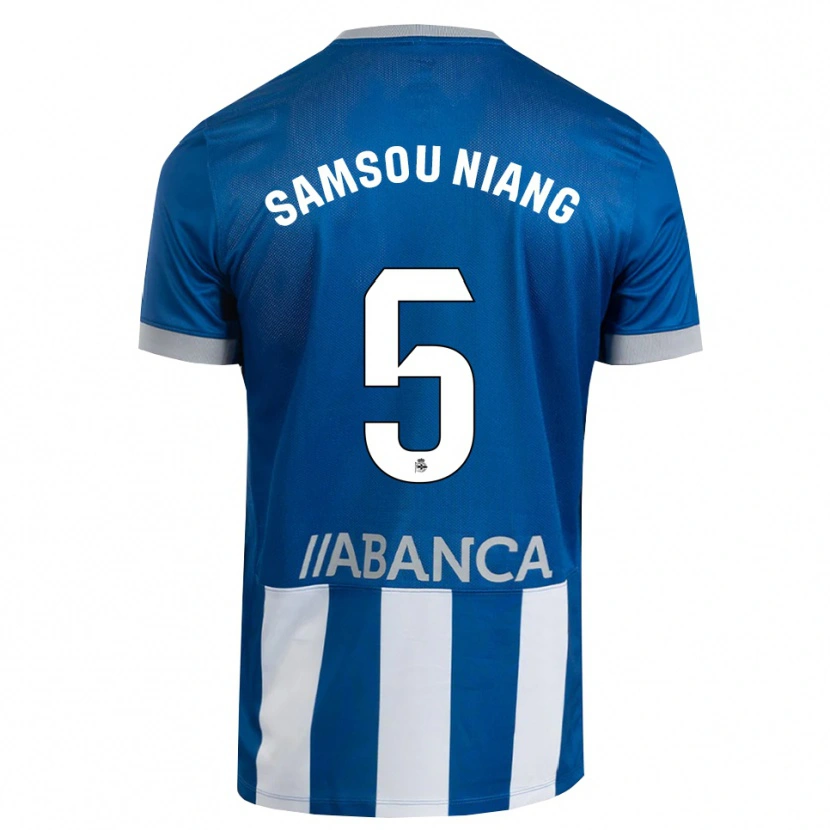 Danxen Heren Papa Samsou Niang #5 Blauw Grijs Wit Thuisshirt Thuistenue 2026/27 T-Shirt België