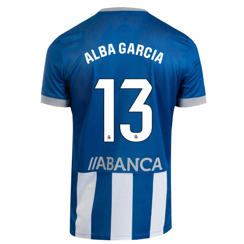 Danxen Heren Lucía Alba García #13 Blauw Grijs Wit Thuisshirt Thuistenue 2026/27 T-Shirt België