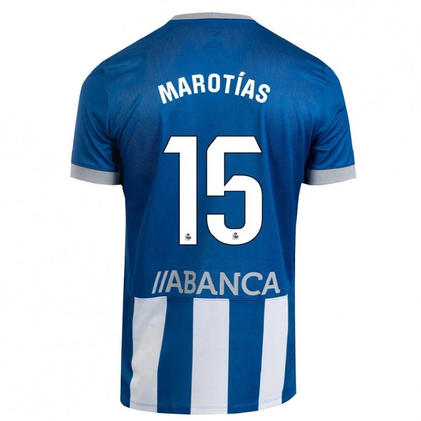 Danxen Heren Oscar Marotías #15 Blauw Grijs Wit Thuisshirt Thuistenue 2026/27 T-Shirt België