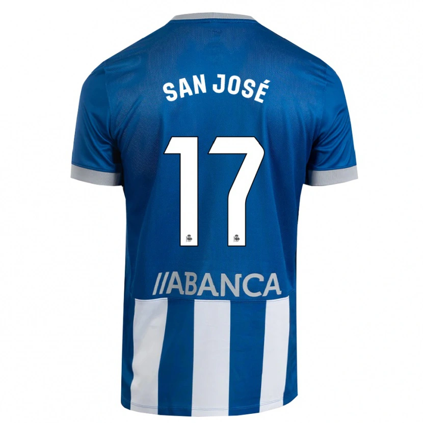 Danxen Heren Koke San José #17 Blauw Grijs Wit Thuisshirt Thuistenue 2026/27 T-Shirt België