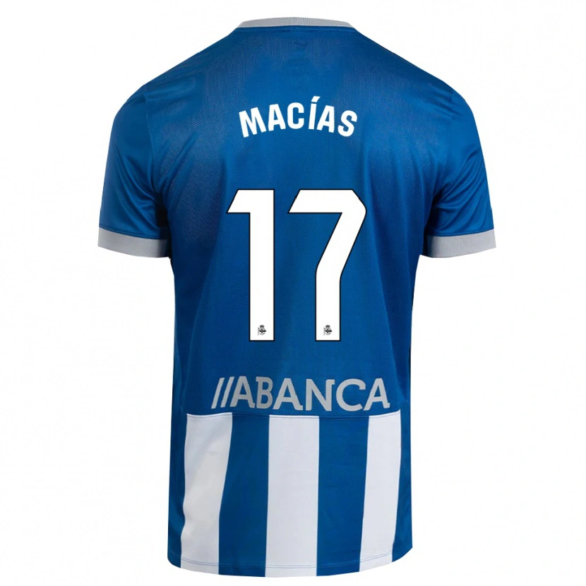 Danxen Heren Luisao Macías #17 Blauw Grijs Wit Thuisshirt Thuistenue 2026/27 T-Shirt België
