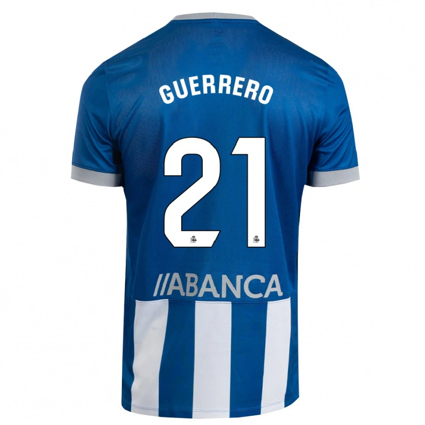 Danxen Heren Adrián Guerrero #21 Blauw Grijs Wit Thuisshirt Thuistenue 2026/27 T-Shirt België