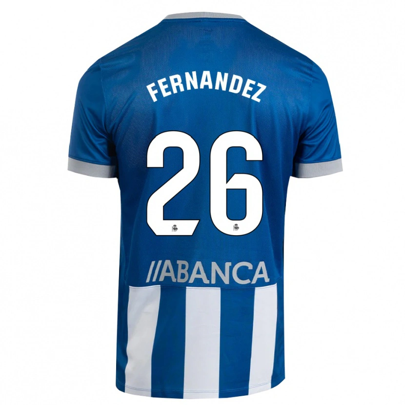 Danxen Heren Samu Fernández #26 Blauw Grijs Wit Thuisshirt Thuistenue 2026/27 T-Shirt België