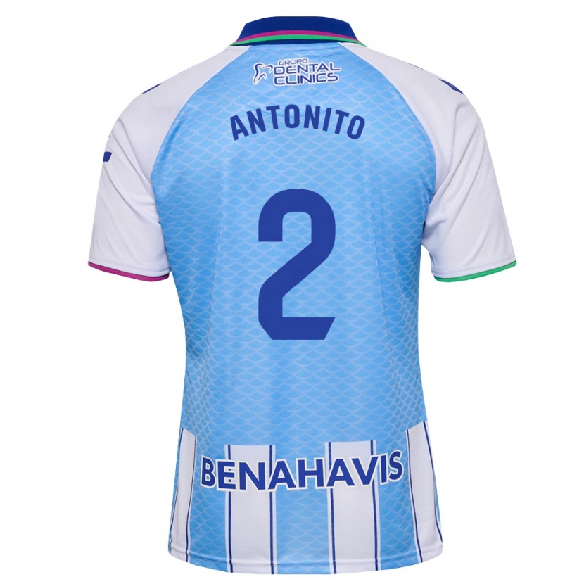 Danxen Heren Antoñito #2 Diep Hemelsblauw Wit Thuisshirt Thuistenue 2026/27 T-Shirt België