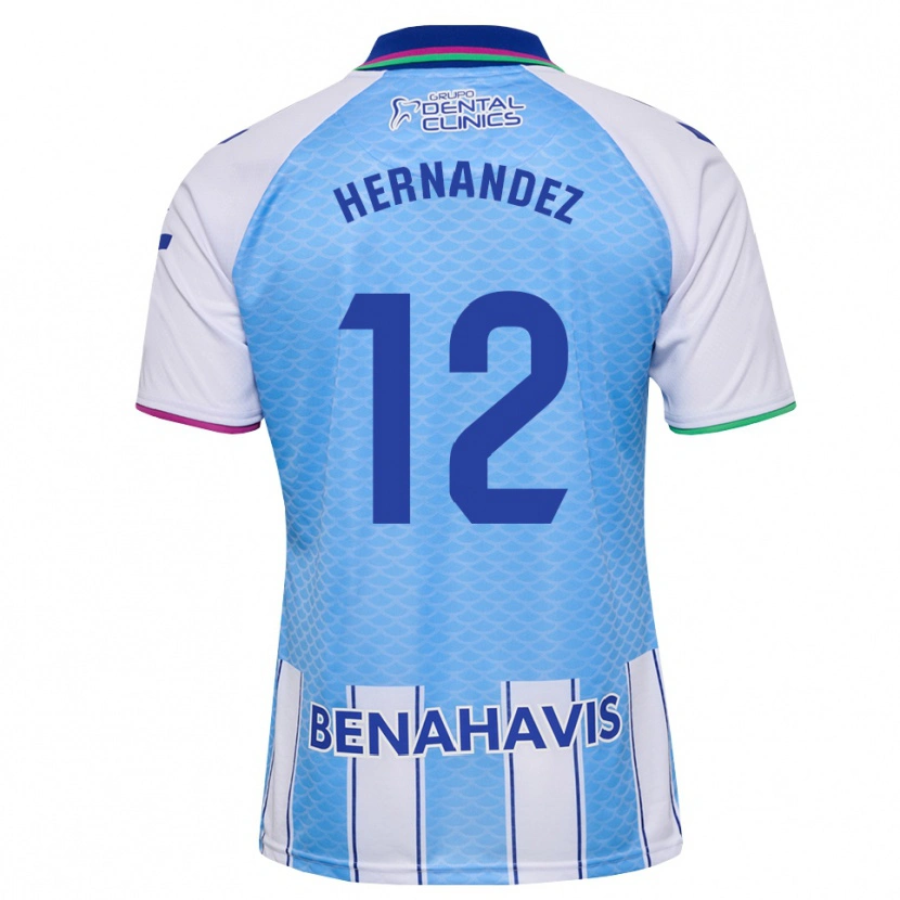Danxen Heren Juanma Hernandez #12 Diep Hemelsblauw Wit Thuisshirt Thuistenue 2026/27 T-Shirt België
