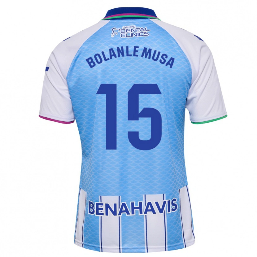 Danxen Heren Wahab Bolanle Musa #15 Diep Hemelsblauw Wit Thuisshirt Thuistenue 2026/27 T-Shirt België