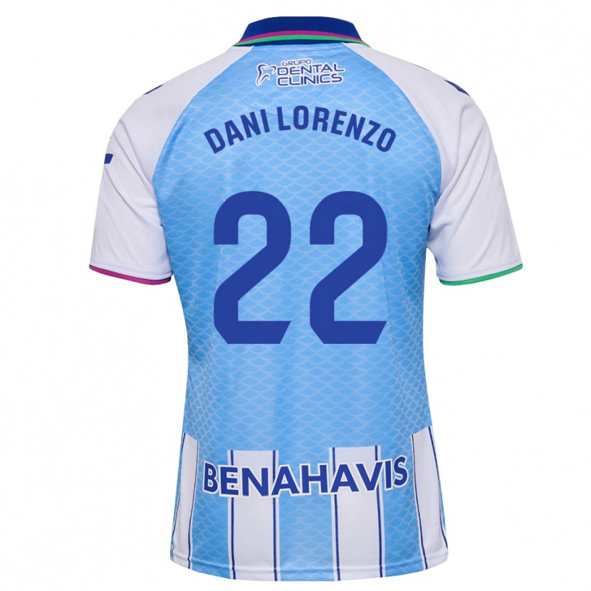 Danxen Heren Dani Lorenzo #22 Diep Hemelsblauw Wit Thuisshirt Thuistenue 2026/27 T-Shirt België