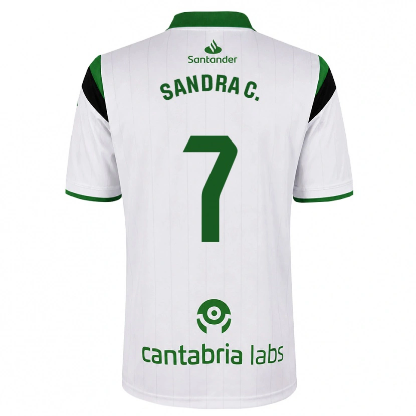 Danxen Heren Sandra Calvo Pozo #7 Wit Groen Zwart Thuisshirt Thuistenue 2026/27 T-Shirt België