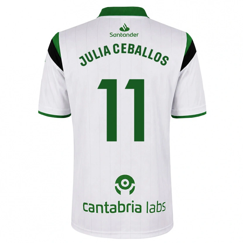 Danxen Heren Julia Ceballos Carrancio #11 Wit Groen Zwart Thuisshirt Thuistenue 2026/27 T-Shirt België