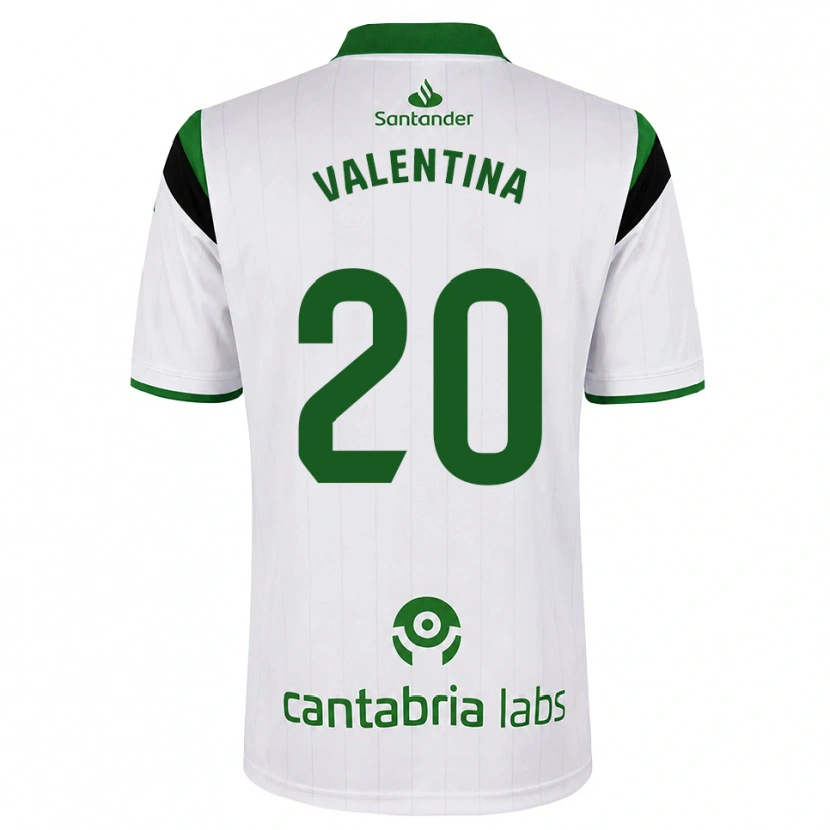 Danxen Heren Valentina Lucumi Montoya #20 Wit Groen Zwart Thuisshirt Thuistenue 2026/27 T-Shirt België