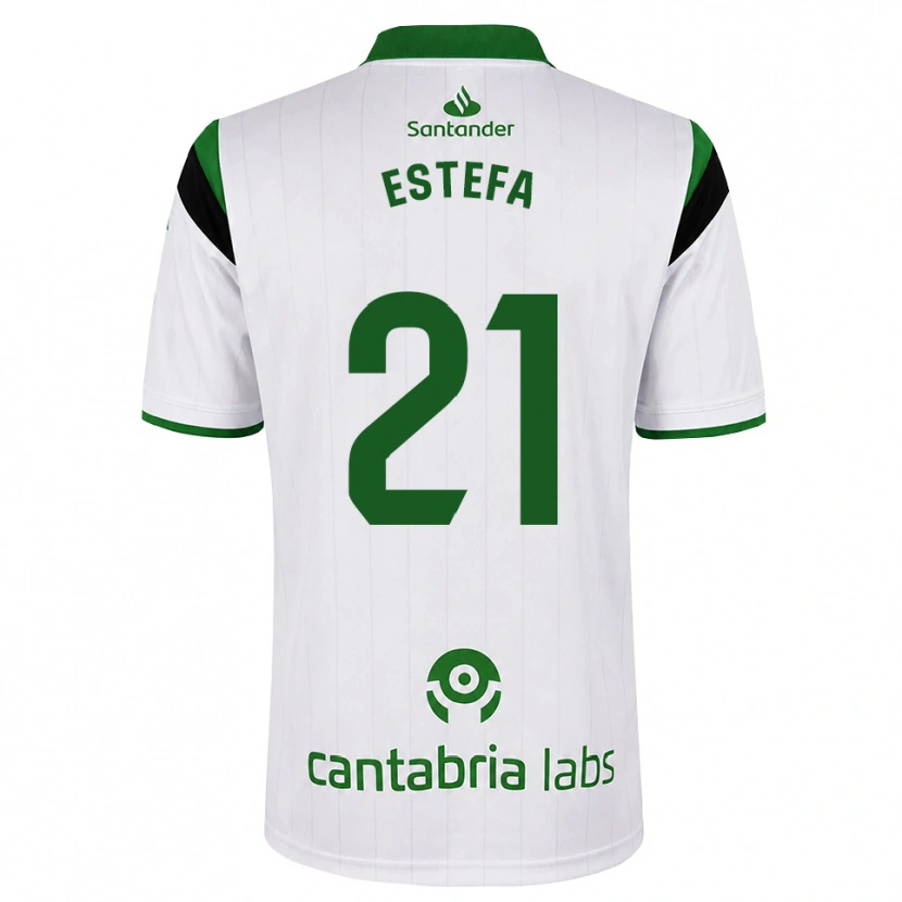 Danxen Heren Estefanía Torralba Pareja #21 Wit Groen Zwart Thuisshirt Thuistenue 2026/27 T-Shirt België
