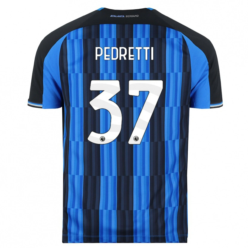 Danxen Heren Mattia Pedretti #37 Blauw Zwart Rood Thuisshirt Thuistenue 2026/27 T-Shirt België