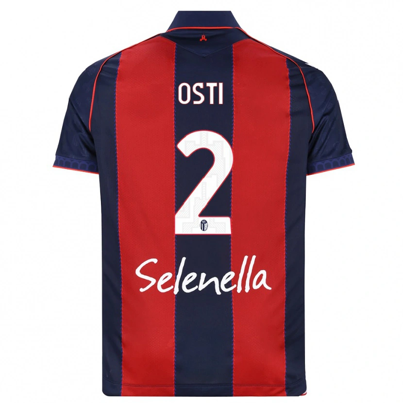 Danxen Heren Gabriele Osti #2 Koninklijk Blauw Rood Wit Thuisshirt Thuistenue 2026/27 T-Shirt België