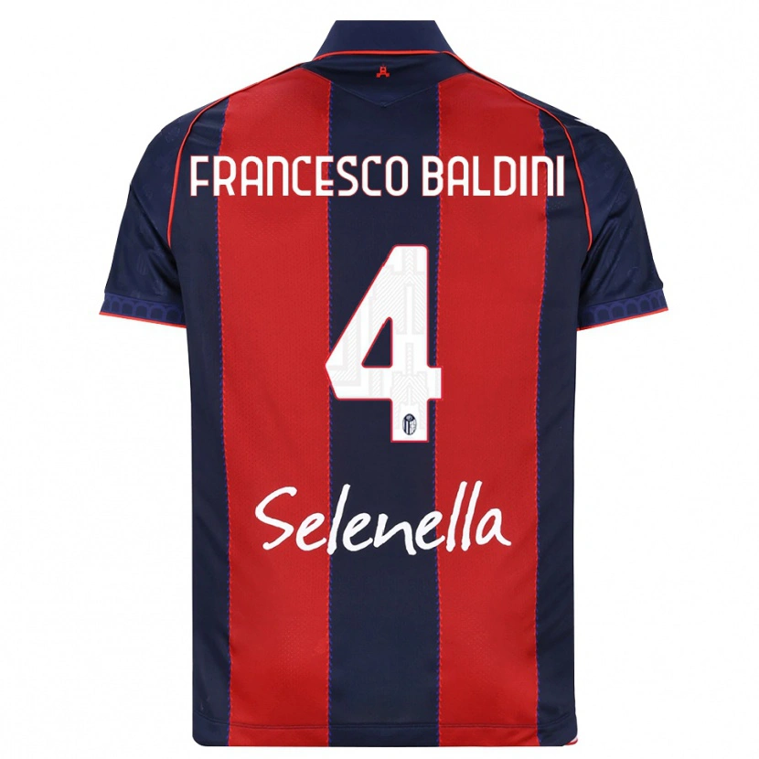Danxen Heren Giovanni Francesco Baldini #4 Koninklijk Blauw Rood Wit Thuisshirt Thuistenue 2026/27 T-Shirt België