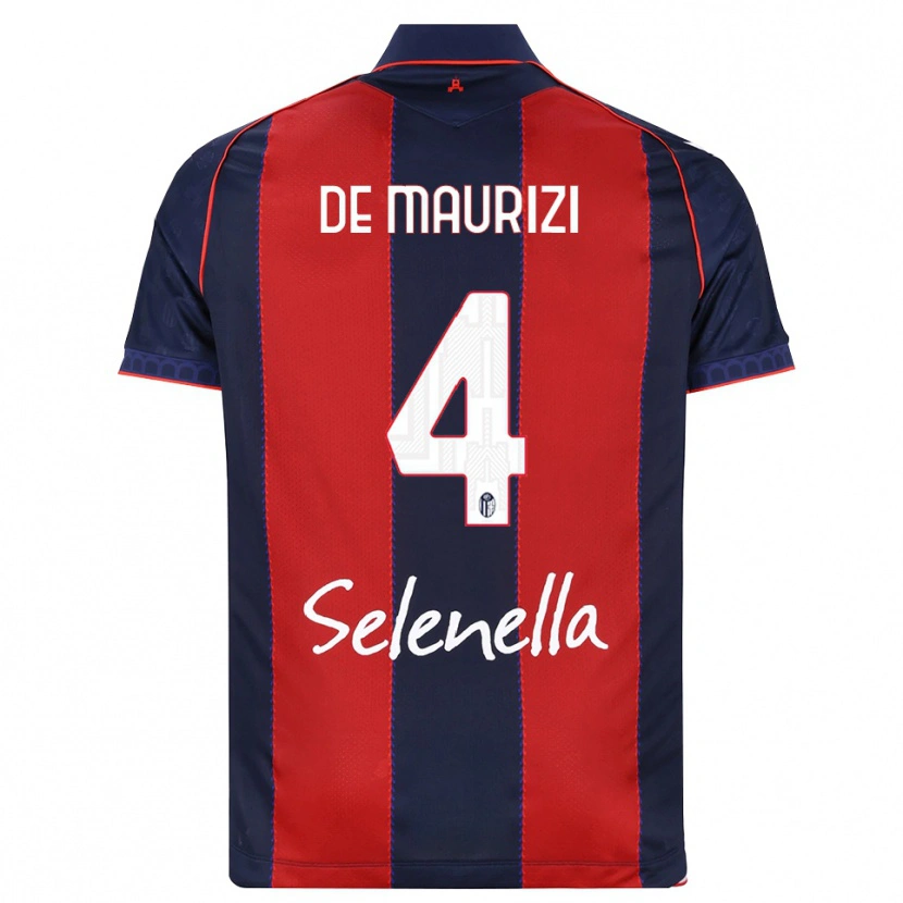 Danxen Heren Alessandro De Maurizi #4 Koninklijk Blauw Rood Wit Thuisshirt Thuistenue 2026/27 T-Shirt België