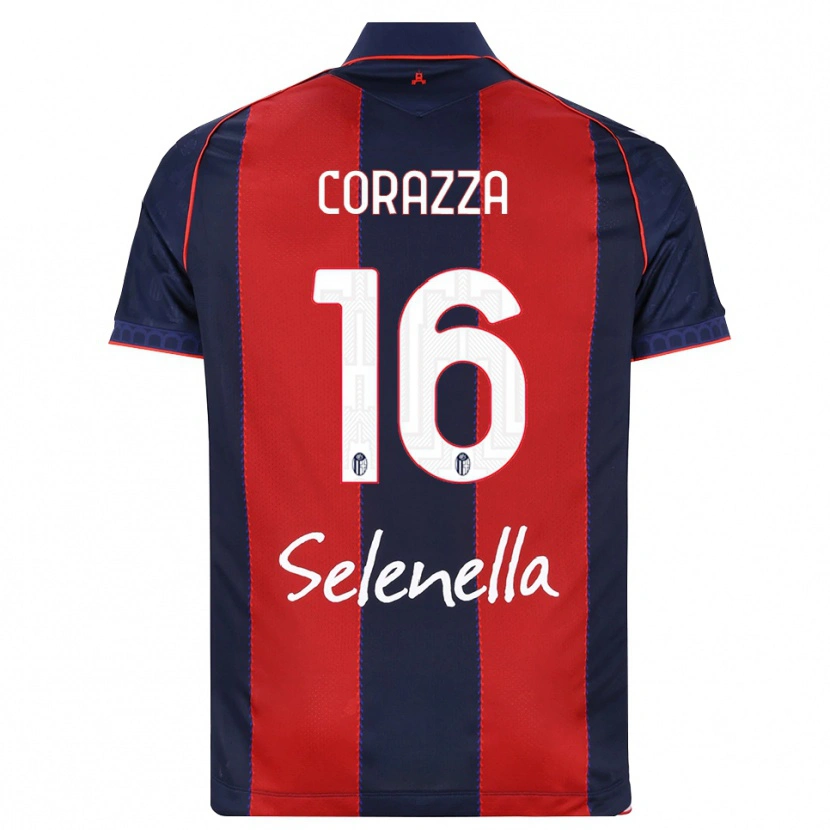 Danxen Heren Tommaso Corazza #16 Koninklijk Blauw Rood Wit Thuisshirt Thuistenue 2026/27 T-Shirt België