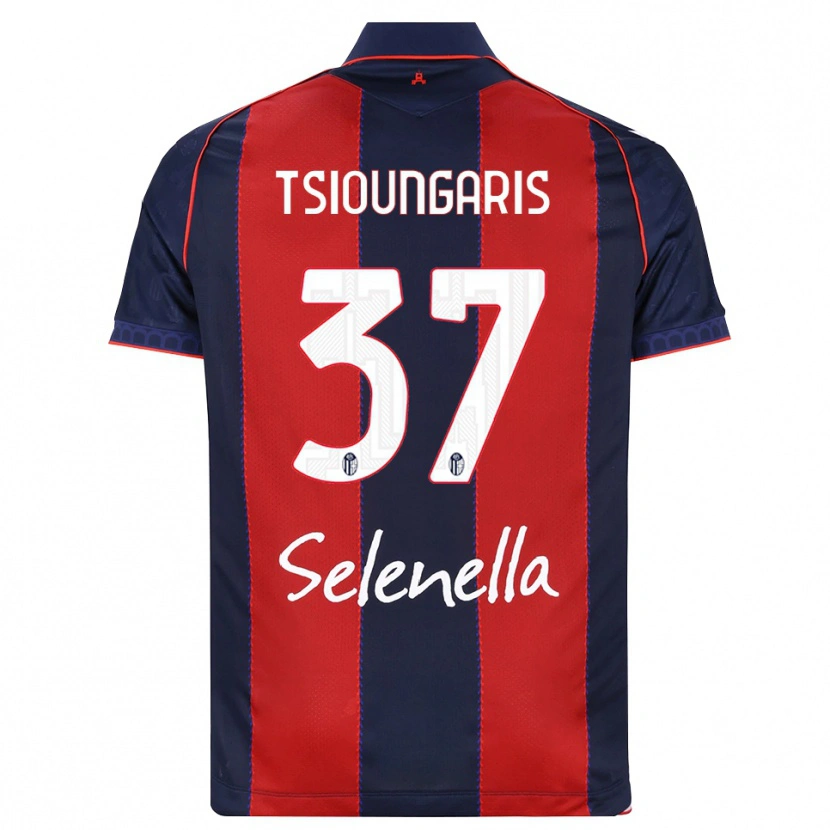 Danxen Heren Theodoros Tsioungaris #37 Koninklijk Blauw Rood Wit Thuisshirt Thuistenue 2026/27 T-Shirt België