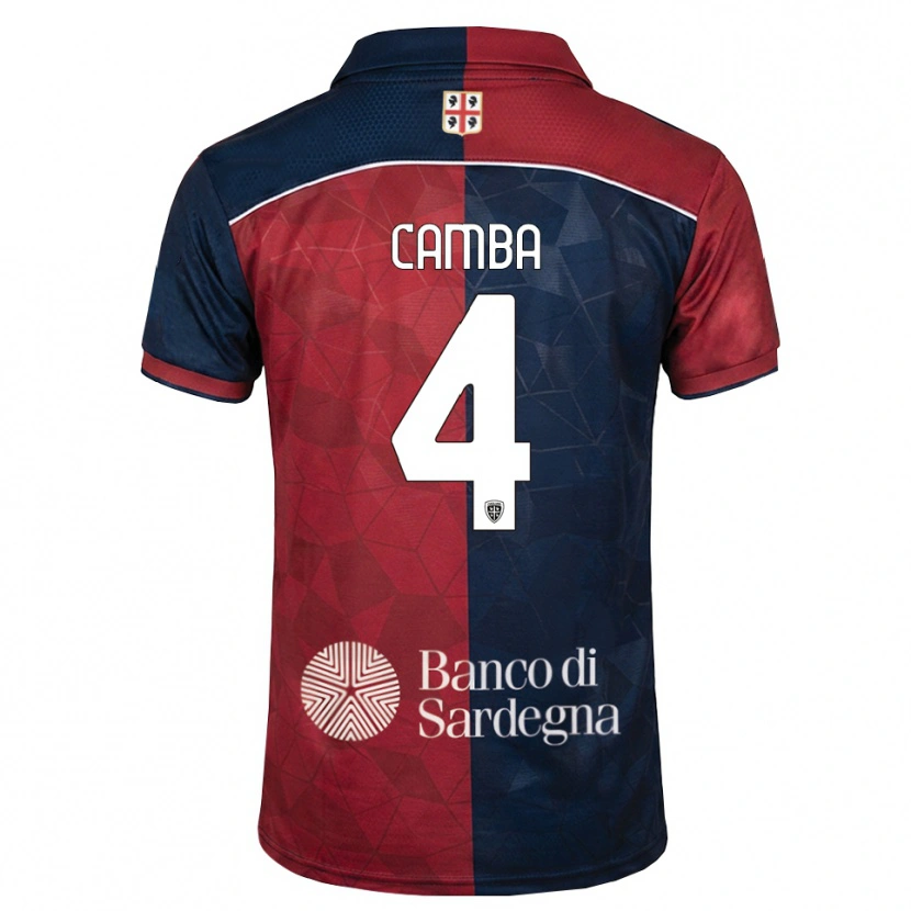Danxen Heren Daniele Camba #4 Bordeauxrood Koninklijk Blauw Thuisshirt Thuistenue 2026/27 T-Shirt België