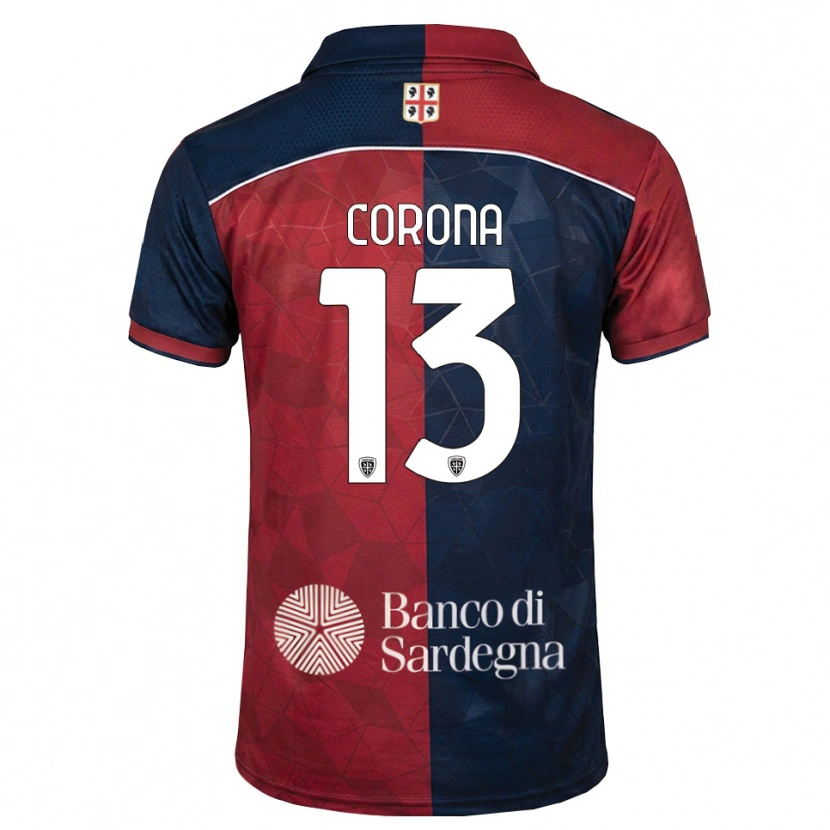Danxen Heren Claudio Corona #13 Bordeauxrood Koninklijk Blauw Thuisshirt Thuistenue 2026/27 T-Shirt België