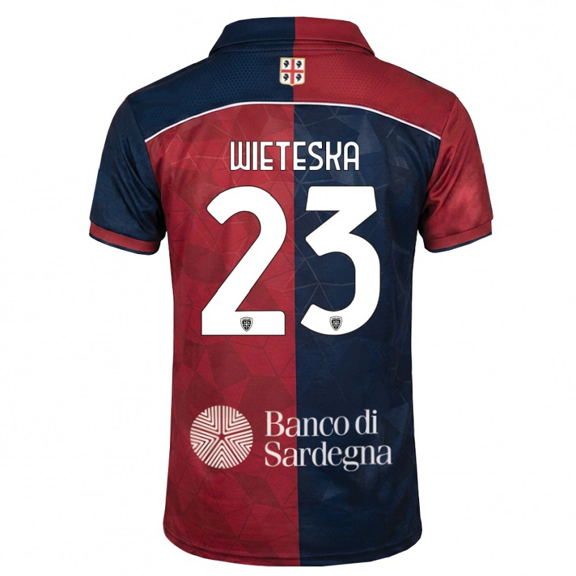 Danxen Heren Mateusz Wieteska #23 Bordeauxrood Koninklijk Blauw Thuisshirt Thuistenue 2026/27 T-Shirt België