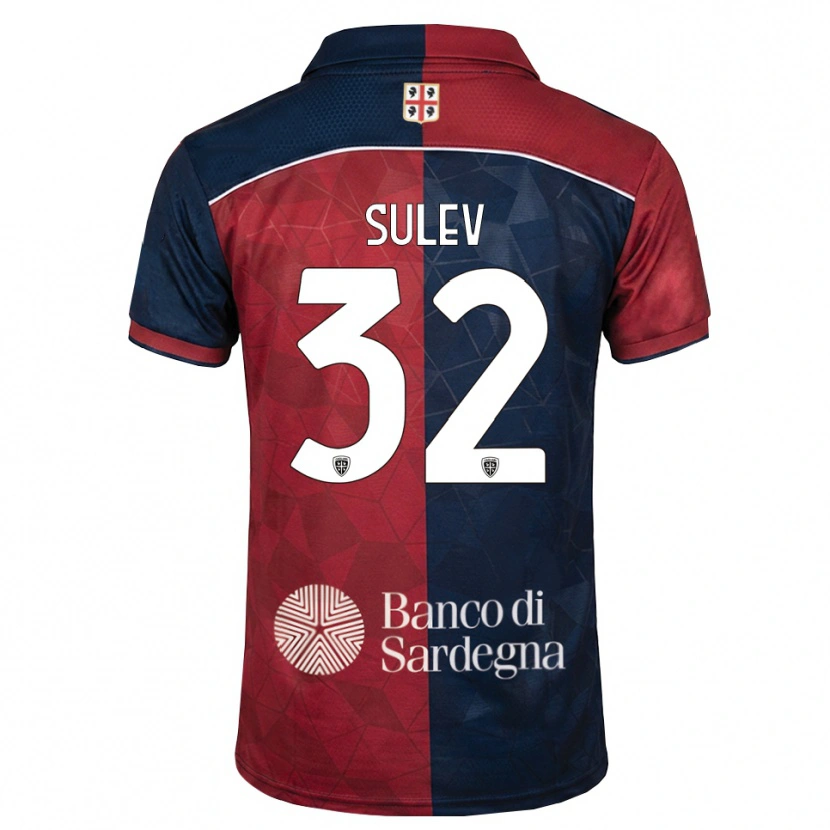 Danxen Heren Ivan Sulev #32 Bordeauxrood Koninklijk Blauw Thuisshirt Thuistenue 2026/27 T-Shirt België
