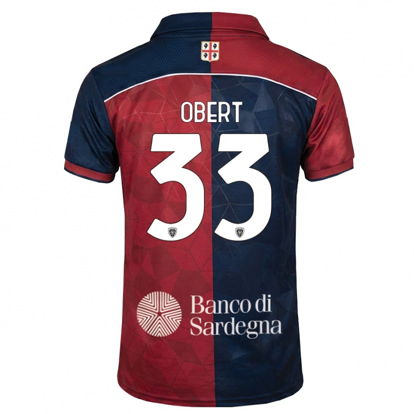 Danxen Heren Adam Obert #33 Bordeauxrood Koninklijk Blauw Thuisshirt Thuistenue 2026/27 T-Shirt België