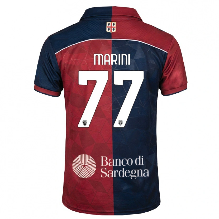 Danxen Heren Matteo Marini #77 Bordeauxrood Koninklijk Blauw Thuisshirt Thuistenue 2026/27 T-Shirt België