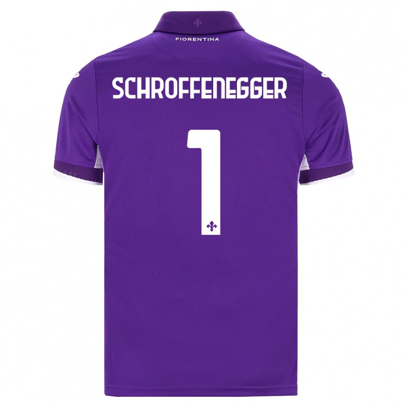 Danxen Heren Katja Schroffenegger #1 Paars Wit Roze Thuisshirt Thuistenue 2026/27 T-Shirt België