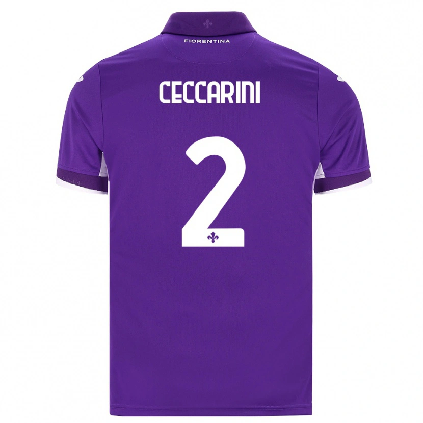 Danxen Heren Duccio Ceccarini #2 Paars Wit Roze Thuisshirt Thuistenue 2026/27 T-Shirt België
