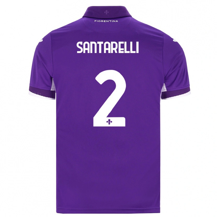 Danxen Heren Andrea Santarelli #2 Paars Wit Roze Thuisshirt Thuistenue 2026/27 T-Shirt België