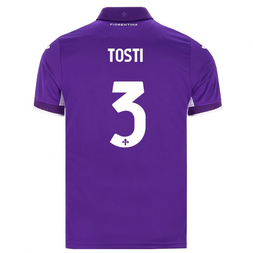 Danxen Heren Tommaso Tosti #3 Paars Wit Roze Thuisshirt Thuistenue 2026/27 T-Shirt België