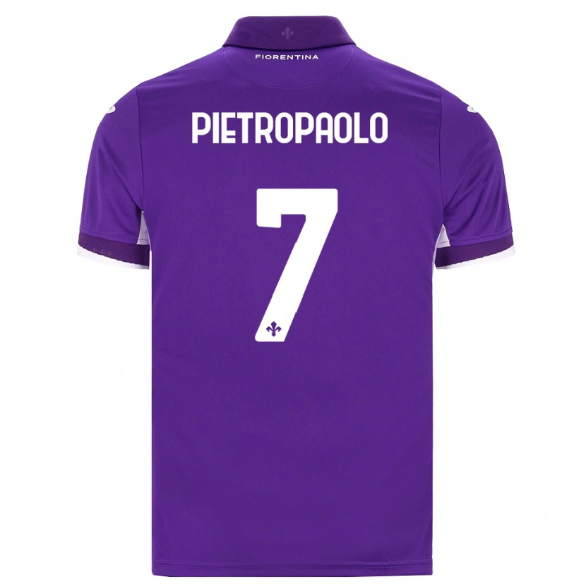 Danxen Heren Mario Pietropaolo #7 Paars Wit Roze Thuisshirt Thuistenue 2026/27 T-Shirt België