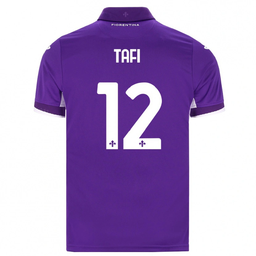 Danxen Heren Giulio Tafi #12 Paars Wit Roze Thuisshirt Thuistenue 2026/27 T-Shirt België