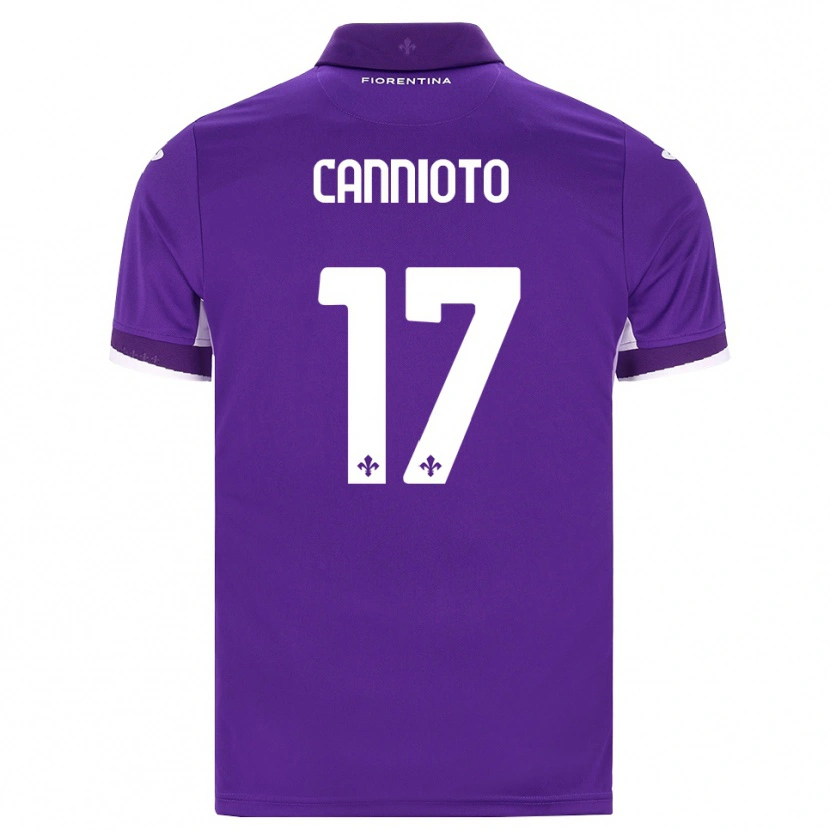 Danxen Heren Andrea Cannioto #17 Paars Wit Roze Thuisshirt Thuistenue 2026/27 T-Shirt België