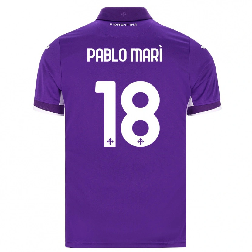 Danxen Heren Pablo Marí #18 Paars Wit Roze Thuisshirt Thuistenue 2026/27 T-Shirt België
