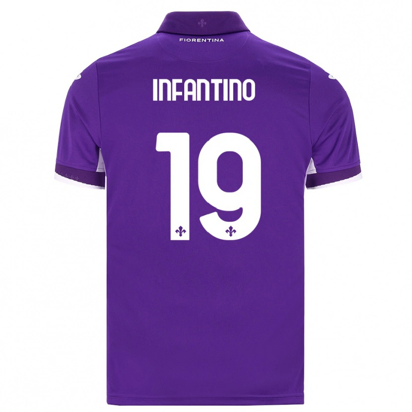 Danxen Heren Gino Infantino #19 Paars Wit Roze Thuisshirt Thuistenue 2026/27 T-Shirt België