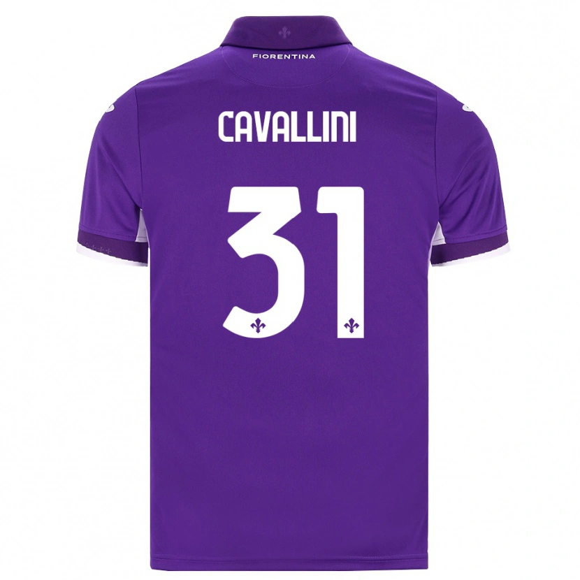 Danxen Heren Aurora Cavallini #31 Paars Wit Roze Thuisshirt Thuistenue 2026/27 T-Shirt België
