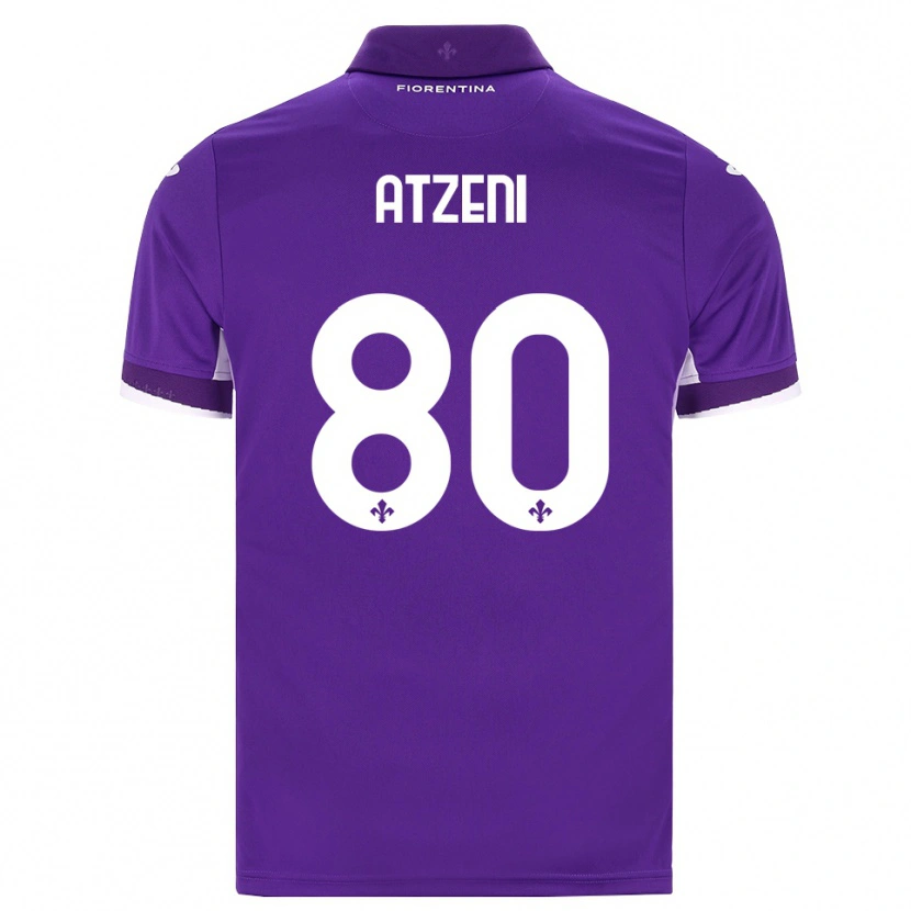Danxen Heren Davide Atzeni #80 Paars Wit Roze Thuisshirt Thuistenue 2026/27 T-Shirt België