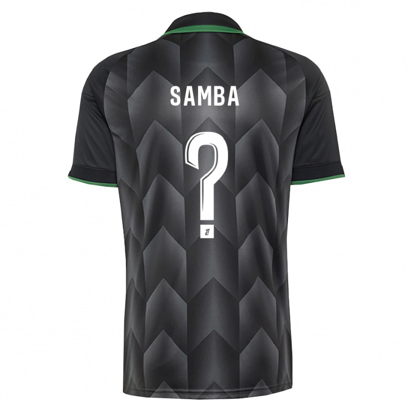 Danxen Heren Emmanuel Samba #0 Wit Zwart Groen Uitshirt Uittenue 2026/27 T-Shirt België