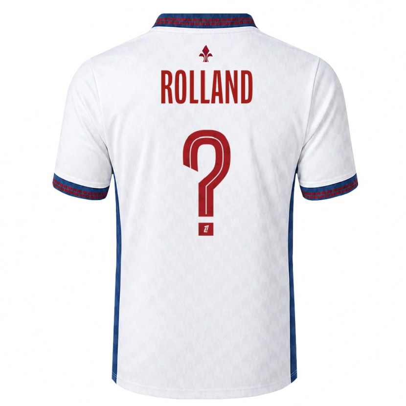 Danxen Heren Baptiste Rolland #0 Rood Wit Blauw Uitshirt Uittenue 2026/27 T-Shirt België
