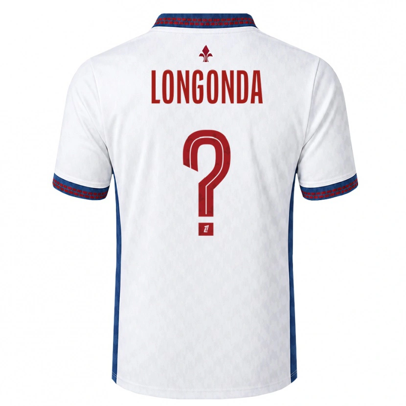 Danxen Heren Jean-Pierre Longonda #0 Rood Wit Blauw Uitshirt Uittenue 2026/27 T-Shirt België
