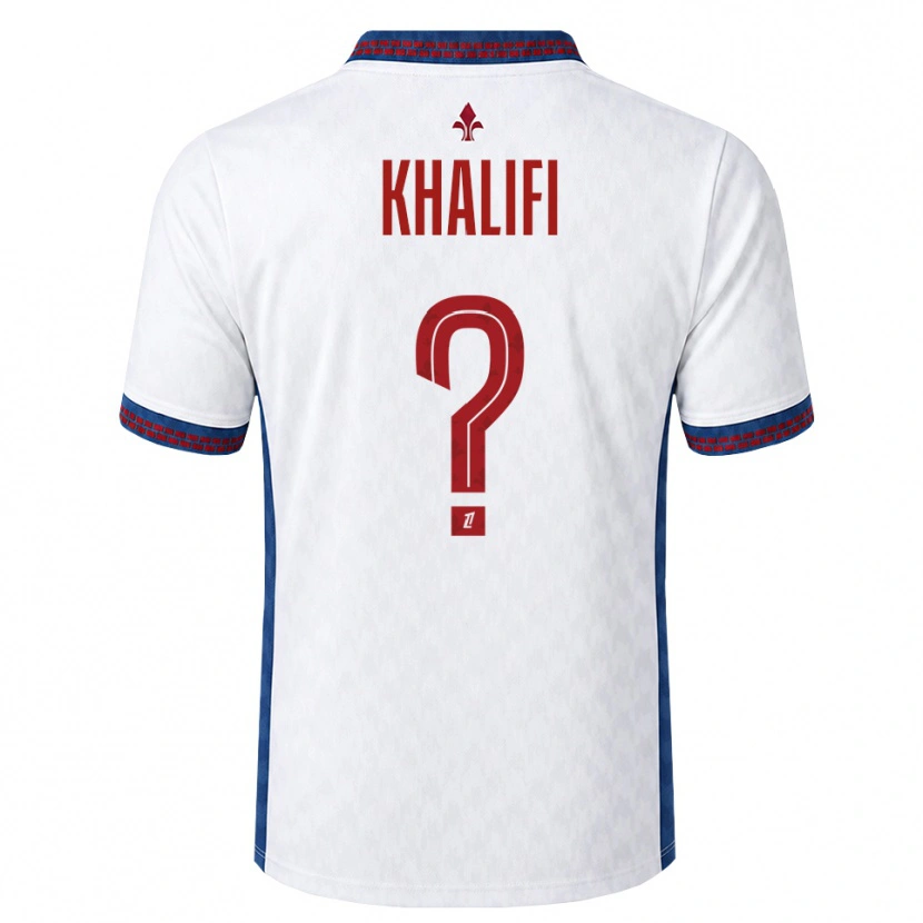 Danxen Heren Yassine Khalifi #0 Rood Wit Blauw Uitshirt Uittenue 2026/27 T-Shirt België