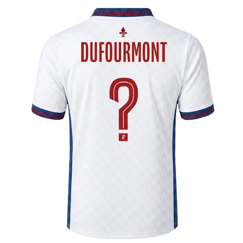 Danxen Heren Eléa Dufourmont #0 Rood Wit Blauw Uitshirt Uittenue 2026/27 T-Shirt België