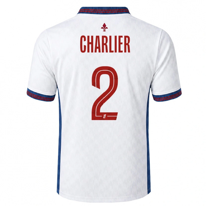 Danxen Heren Amaury Charlier #2 Rood Wit Blauw Uitshirt Uittenue 2026/27 T-Shirt België