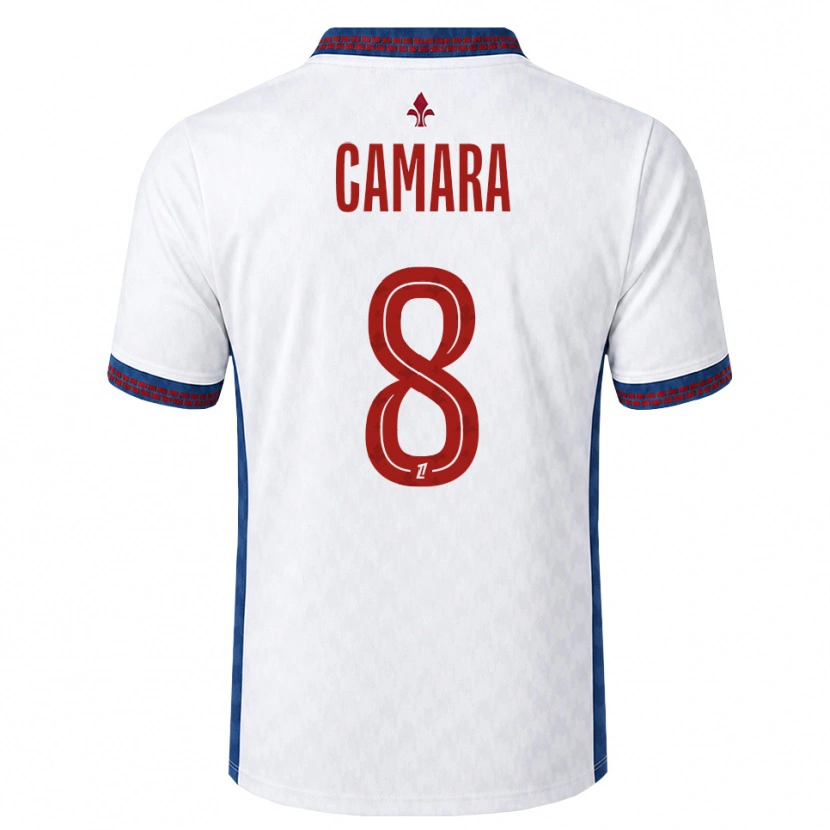 Danxen Heren Ismaël Camara #8 Rood Wit Blauw Uitshirt Uittenue 2026/27 T-Shirt België