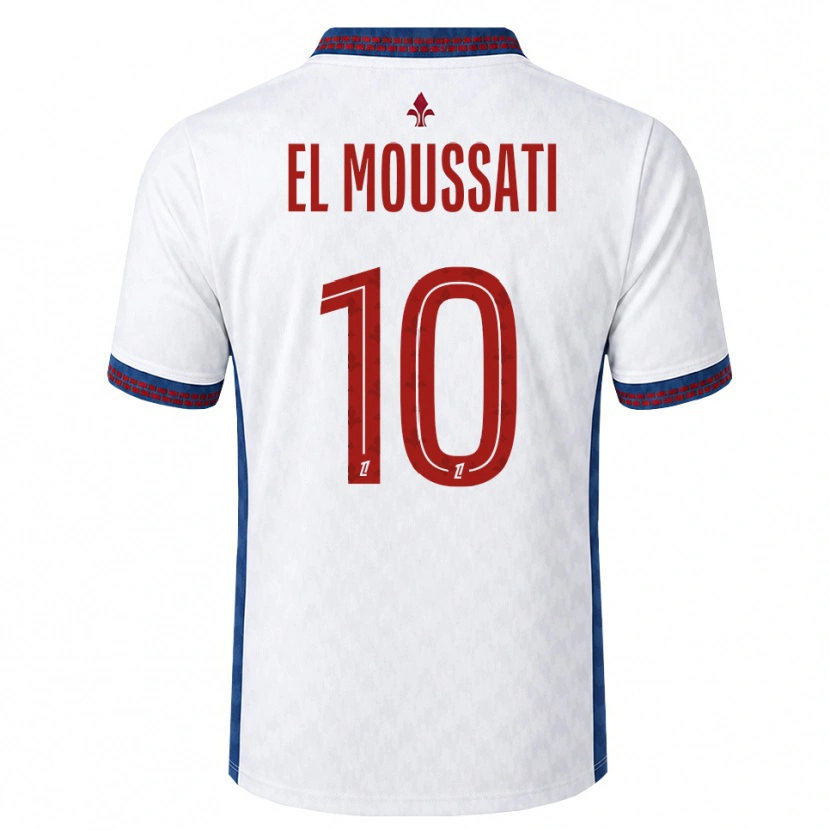Danxen Heren Redouane El Moussati #10 Rood Wit Blauw Uitshirt Uittenue 2026/27 T-Shirt België