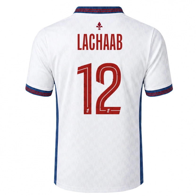 Danxen Heren Younes Lachaab #12 Rood Wit Blauw Uitshirt Uittenue 2026/27 T-Shirt België