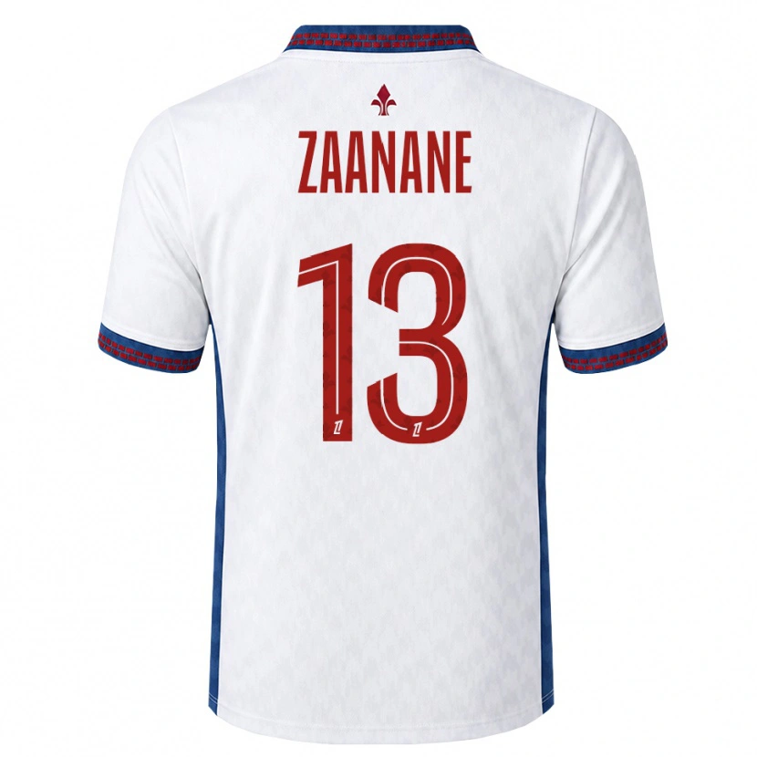 Danxen Heren Hacène Zaanane #13 Rood Wit Blauw Uitshirt Uittenue 2026/27 T-Shirt België