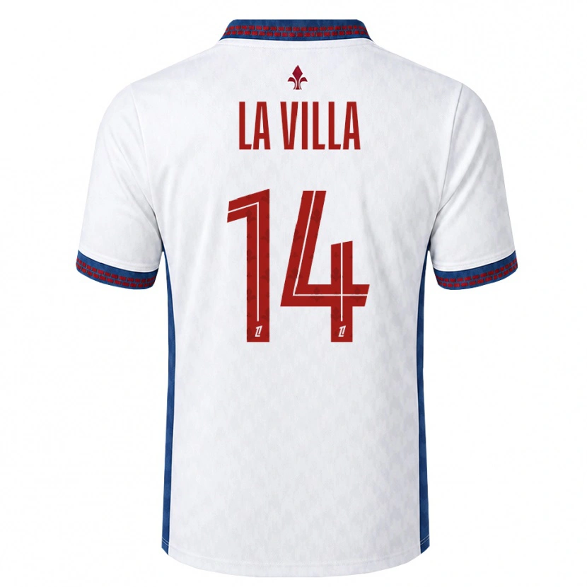 Danxen Heren Caroline La Villa #14 Rood Wit Blauw Uitshirt Uittenue 2026/27 T-Shirt België